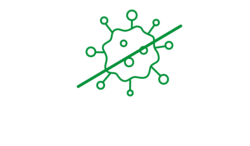 Icon: Allergenfrei - Ein grünes Symbol ohne Allergene.