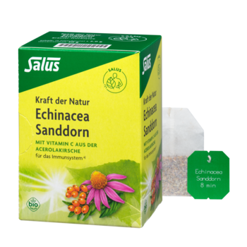 Salus Kraft der Natur Echinacea Sanddorn Tee Bio